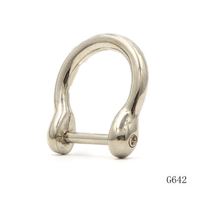 OEM ODM Screw D Ring Mirror Finish D Ring Buckle For Purse Bag Fittings