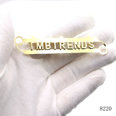 Wholesale Custom 3D Metal Letter Plate Separate Metal Letter Logo for Handbags or Purse
