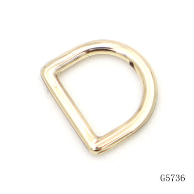 9.5mm Metal D ring Zinc Alloy Small D Ring Hardware for Handbag Purse Strap Connector