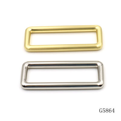 Bag Accessories 51mm Bag Slider Buckle Metal Square Buckle Zinc Alloy Die Casting Frame Buckle Strap Adjuster 