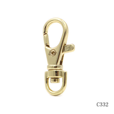 Gold Mini Metal Swivel Snap Hook Metal Clasp Hooks For Keychain Set Fittings Decorative