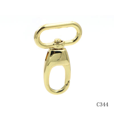 Gold Plated 26mm Bag Hook Clip Heavy Duty Swivel Hook Snap Hook For Bags