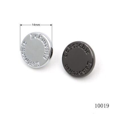 Leather Strap Decoration Rivet Quality Shiny Silver Black Gunmetal Metal Logo Rivet Customized Cap Rivet Stud 