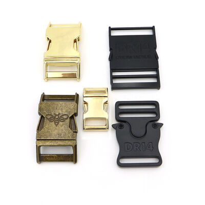 Matte Black Safety Metal Release Buckle Dog Collar Quick Release Buckle Bag Metal Lock Closure Buckle