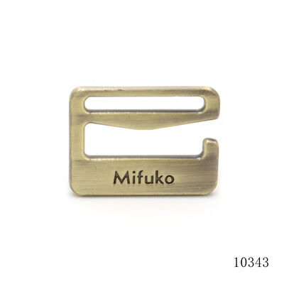 Quality Bikini Metal Connector E Buckle Custom Logo Engraved Adjust Buckle Accessories