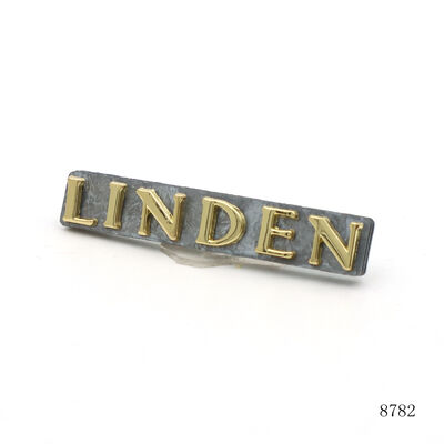 Gold & Silver Plating Luxury Bag Metal Logo Custom Metal Letter Logo Plate for Handbag