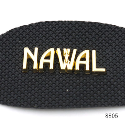 Premium Metal Separated Letter Logo Bag Accessories Hollow Brand Name Label