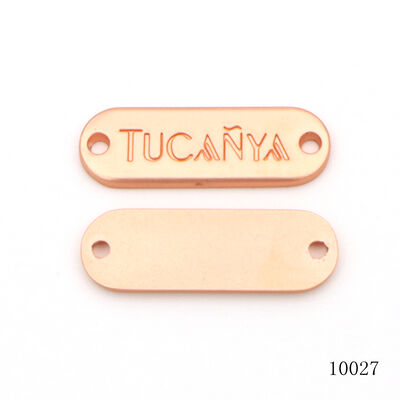 Custom Logo Name Tags Handbag Logo Label Quality Metal Sewing Logo Label for Clothing Hat Hardware