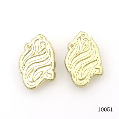 Custom Gold Metal Logo Plate With 4 Pins, Small Embossed Metal Shoe Tags, Zinc Alloy Sandals Hardware Badge For Footwear