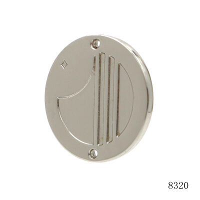 Custom Round Label Circle Shape Metal Logo Tag Zinc Alloy Brand Logo Label  For Clothing Handbag Accessories