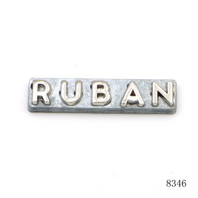 Eco Friendly Handbag Logo Plate Custom Metal Letter Logo for Bag or Purse