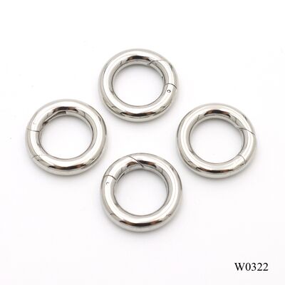 15mm Stainless Steel Round Wire Spring Ring for Handbag Hardware