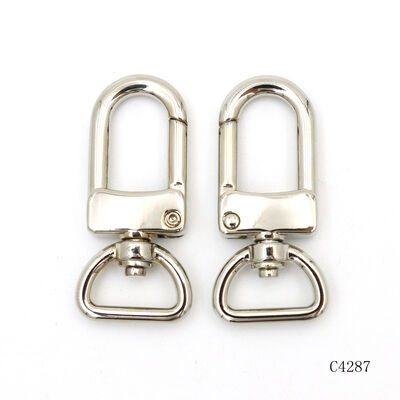 Manufacturer Wholesale Metal Lobser Snap Hook Key chain Clasp Carabiner Metal Keychain Clip Bag Clasp 