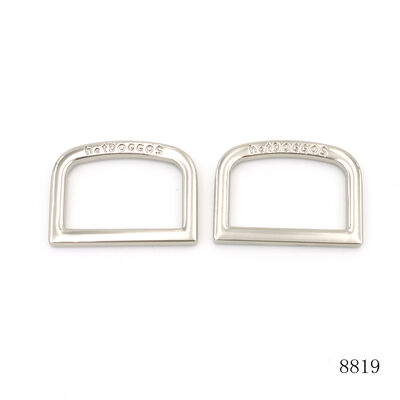 Quality Logo D Ring Buckle Dog Collar Hardness 25mm Strap Adjuster Slider Pet Hardware D Buckle Bag Accessories