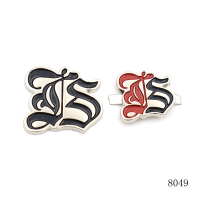 Fashion Design Bag Brand Logo Label Custom Flower Enamel Color Label for Handbag Plate Accessories
