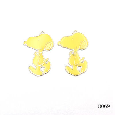 3D Metal Logo Label Custom Animal Logo Tag Metal Key Chain Hanging Tag Soft Enamel Pendants 