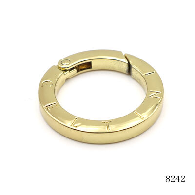 Custom 1 Inch O Rings Mirror Finish Key O Ring Gold For Key Rings And Bags