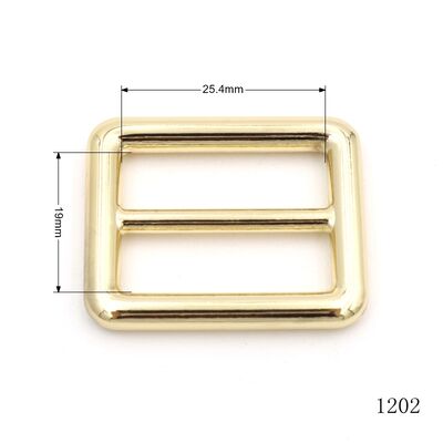 Heavy Duty Metal Tri Glide Buckle 25mm Round Square Slider Adjustable Buckle for bag