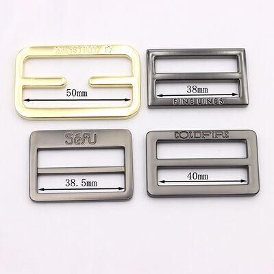 Heavy Duty Metal Tri Glide Buckle 25mm Round Square Slider Adjustable Buckle for bag
