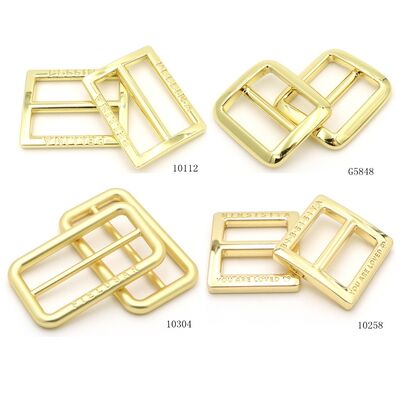 Heavy Duty Metal Tri Glide Buckle 25mm Round Square Slider Adjustable Buckle for bag