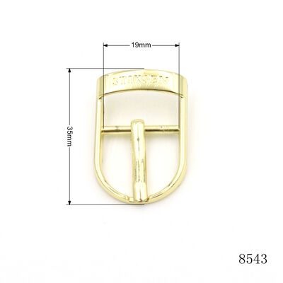 19mm Gold Plated Corrosion Resistant Metal Pin Buckle for Bags and Belts