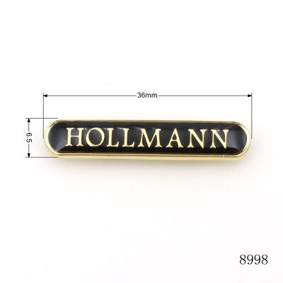 Slim Enamel Name Plates Oval Custom Logo Tags For Handbags And Bag