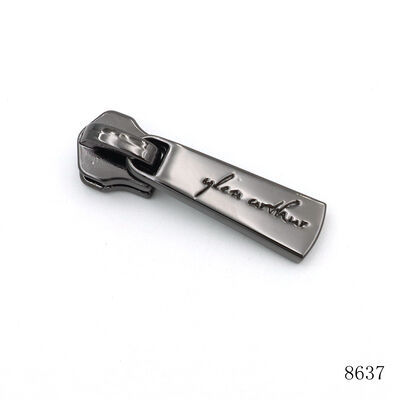 Anti Fade Metal Zipper Puller Shiny Custom Zipper Puller Gunmetal