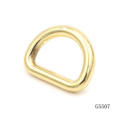 Gold Plated Collar D Ring 27mm D Ring For Bags Leather Strap