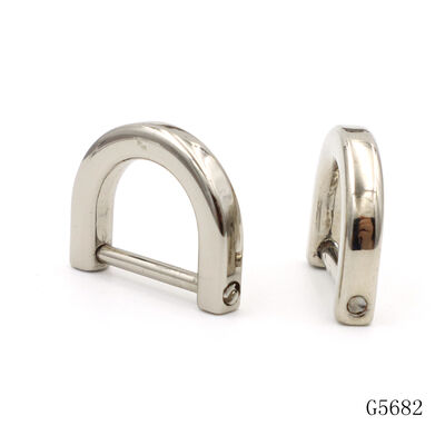 Zinc Alloy Metal D Ring Anti Fade Openable D Ring Corrosion Resistant