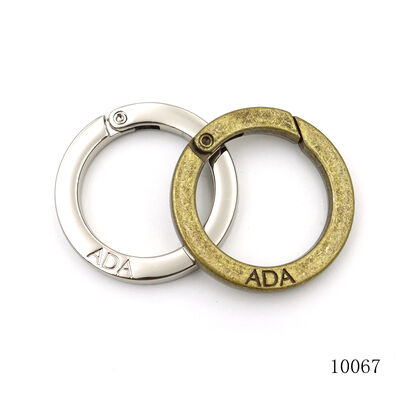 Brass Spring O Ring Corrosion Resistant Round Carabiner Clips Customizable