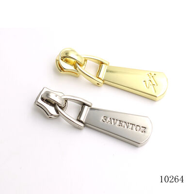 OEM ODM Metal Zipper Puller #5 Bag Zip Puller With Engraved Logo