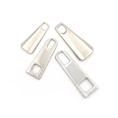 Nickel Silver Zipper Pull OEM ODM Zipper Puller Tag Attachments