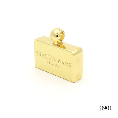 Gold Key Fob Hardware OEM ODM Key Ring Hardware With Engraved Brand Logo