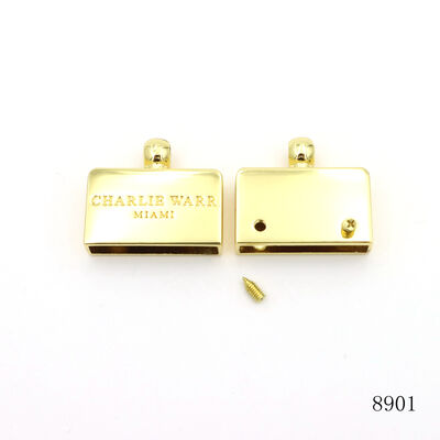 Gold Key Fob Hardware OEM ODM Key Ring Hardware With Engraved Brand Logo