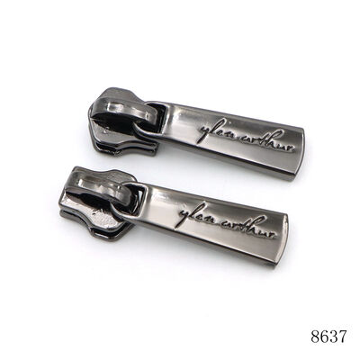 Anti Fade Metal Zipper Puller Shiny Custom Zipper Puller Gunmetal