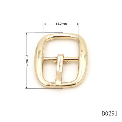 Gold Metal Pin Buckle Zinc Alloy Watch Pin Buckle 14mm For Belts
