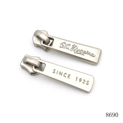 Custom Metal Zipper Pull Silver Gold Pink Gunmetal Zipper Pull For Jacket