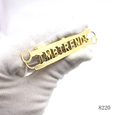 Wholesale Custom 3D Metal Letter Plate Separate Metal Letter Logo for Handbags or Purse