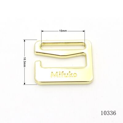Quality Bikini Metal Connector E Buckle Custom Logo Engraved Adjust Buckle Accessories