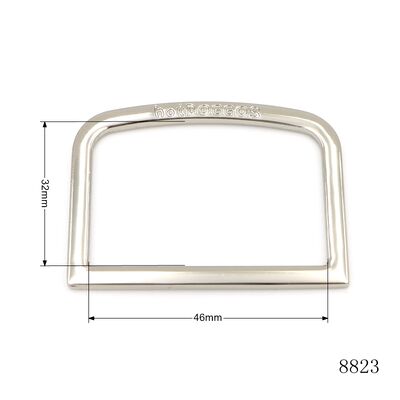 46mm Leather Bag Hardware Strap Buckle Custom Engraved Logo Metal D Ring for Pet Collar