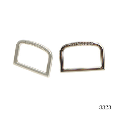 46mm Leather Bag Hardware Strap Buckle Custom Engraved Logo Metal D Ring for Pet Collar