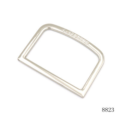 46mm Leather Bag Hardware Strap Buckle Custom Engraved Logo Metal D Ring for Pet Collar