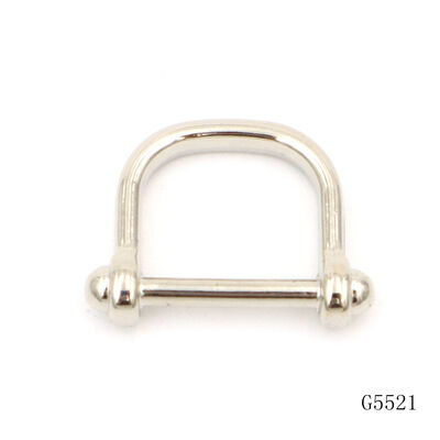 Mini Horseshoe Shape D ring 15mm Shiny Silver Strap Buckle for Bags or Purse Making