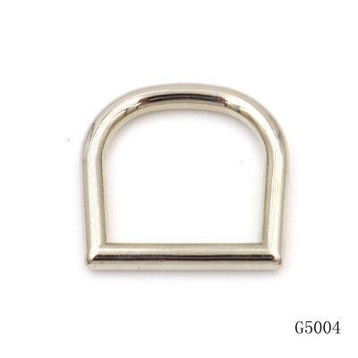 Polished Nickel Die Cast D Ring 20mm Heavy Duty Metal D Rings for Leather Craft Dog Collar Purse Making