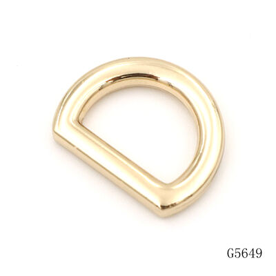 Handbag Hardware Accessories Metal Strap D Buckle 14.3mm Metal Slide D Ring for Bags