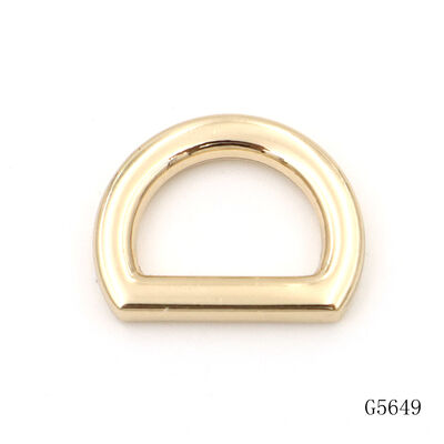Handbag Hardware Accessories Metal Strap D Buckle 14.3mm Metal Slide D Ring for Bags