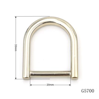 Purse D Ring Hardware Zinc Alloy Cast D Ring For Leather Bag Making Accessories
