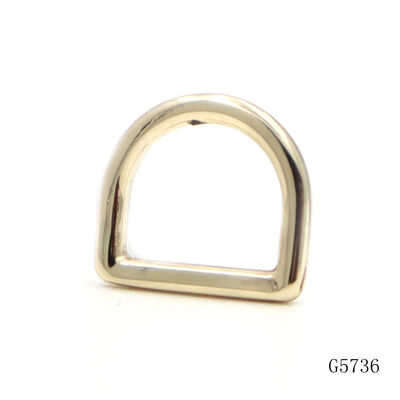 9.5mm Metal D ring Zinc Alloy Small D Ring Hardware for Handbag Purse Strap Connector