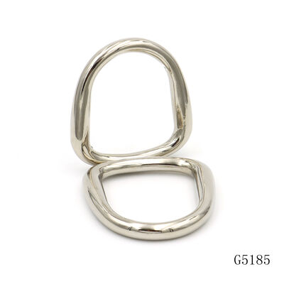 Unique Design Custom Window Shape Metal D Ring 35.5mm Heavy Duty Bag Metal Buckle Hardware