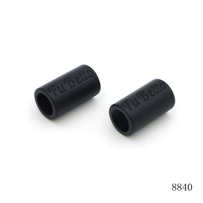 Matt Black Customized Logo Engraved Round Square Bead Metal Beads For Bracelets Clothing Handbags Decorative